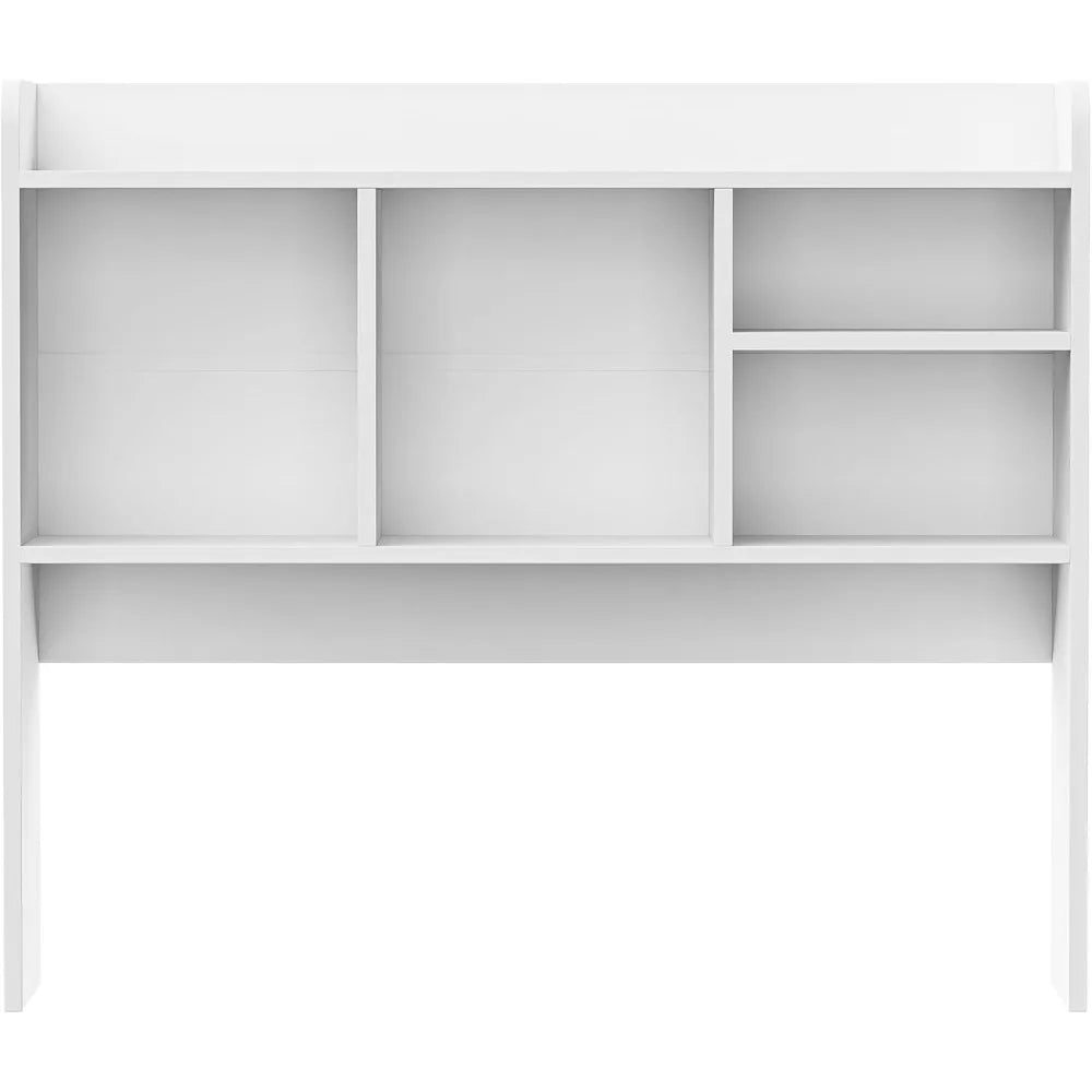 Wooden Desktop Bookshelf with 6 Shelves–3-Tier Desk Organizer Hutch for Computer Desk, Home or Office