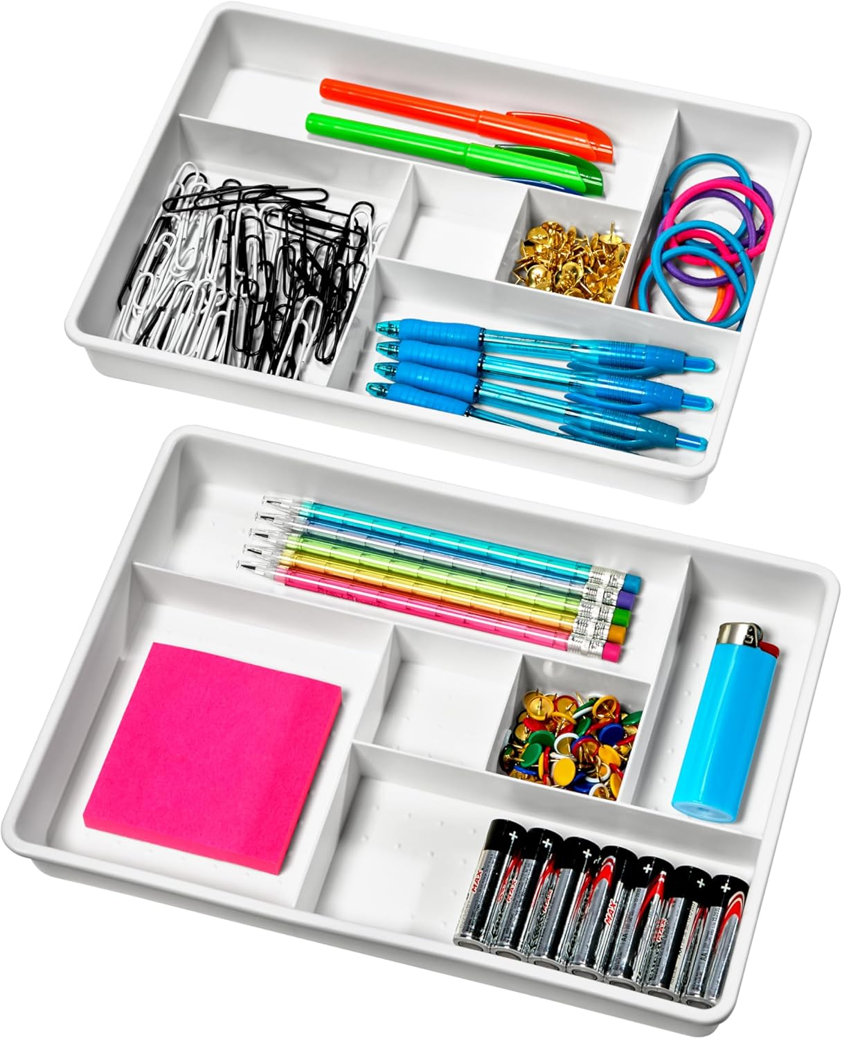 6-Compartment Drawer Organizer-2 Set