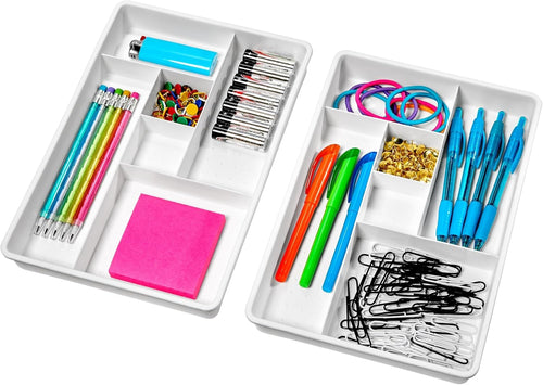 6-Compartment Drawer Organizer-2 Set